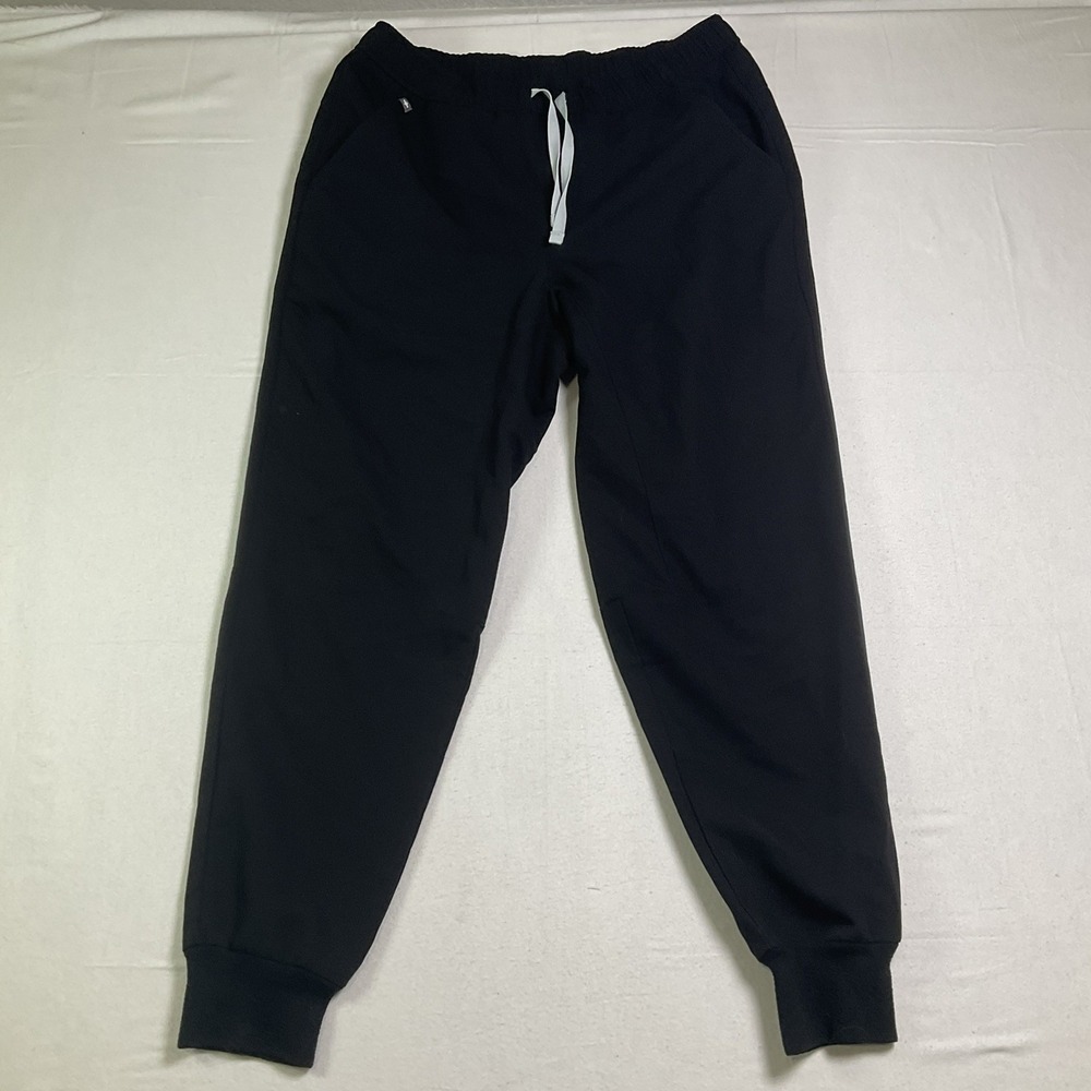 Figs Technical Collection Jogger Scrub Pants Black Size S Pockets Medical 613